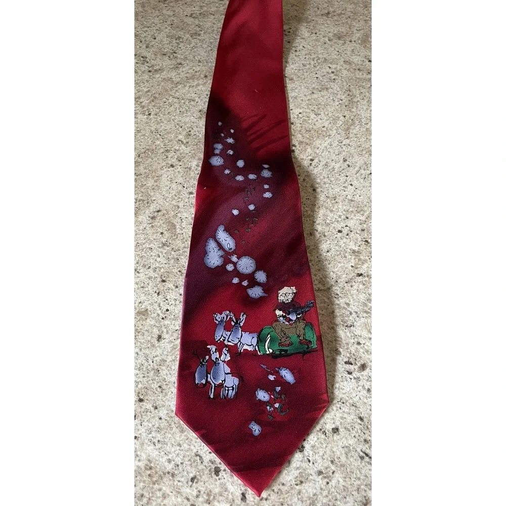 Vtg  J. Garcia Men's‎ Necktie 100% Silk Like A Twittering Machine Collection 24